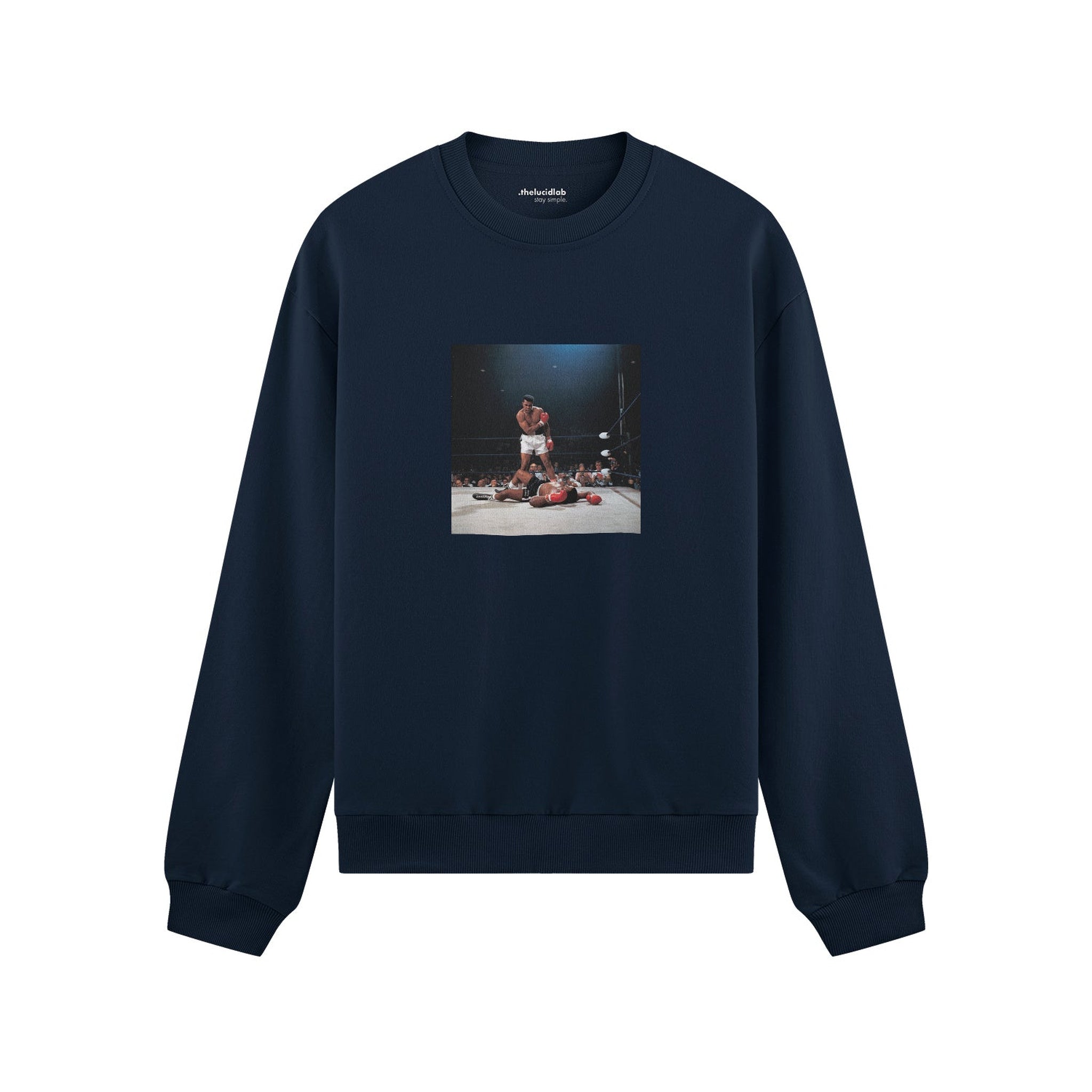 Muhammed Ali And Sonny Liston Usa 1965 Oversize Sweatshirt
