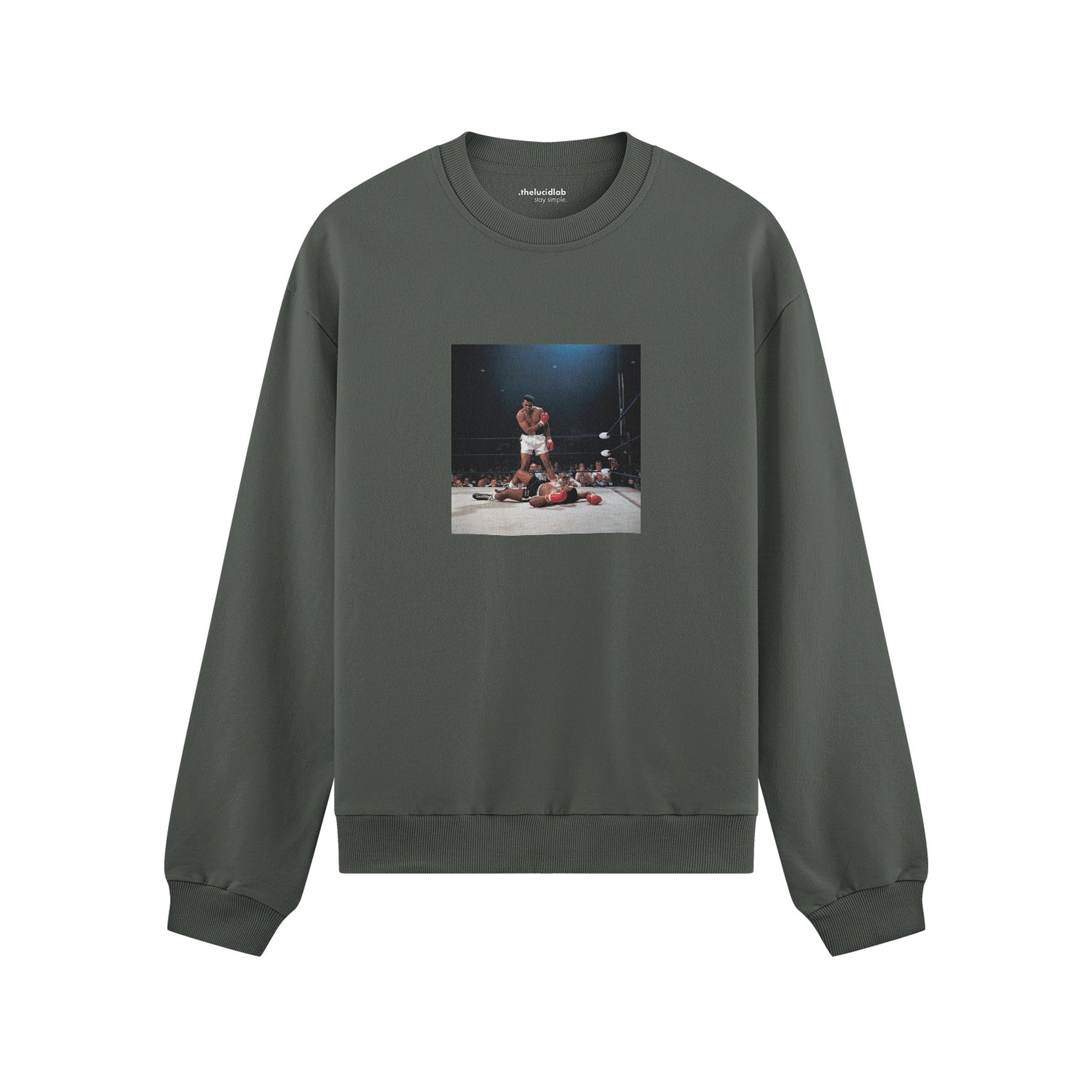 Muhammed Ali And Sonny Liston Usa 1965 Oversize Sweatshirt