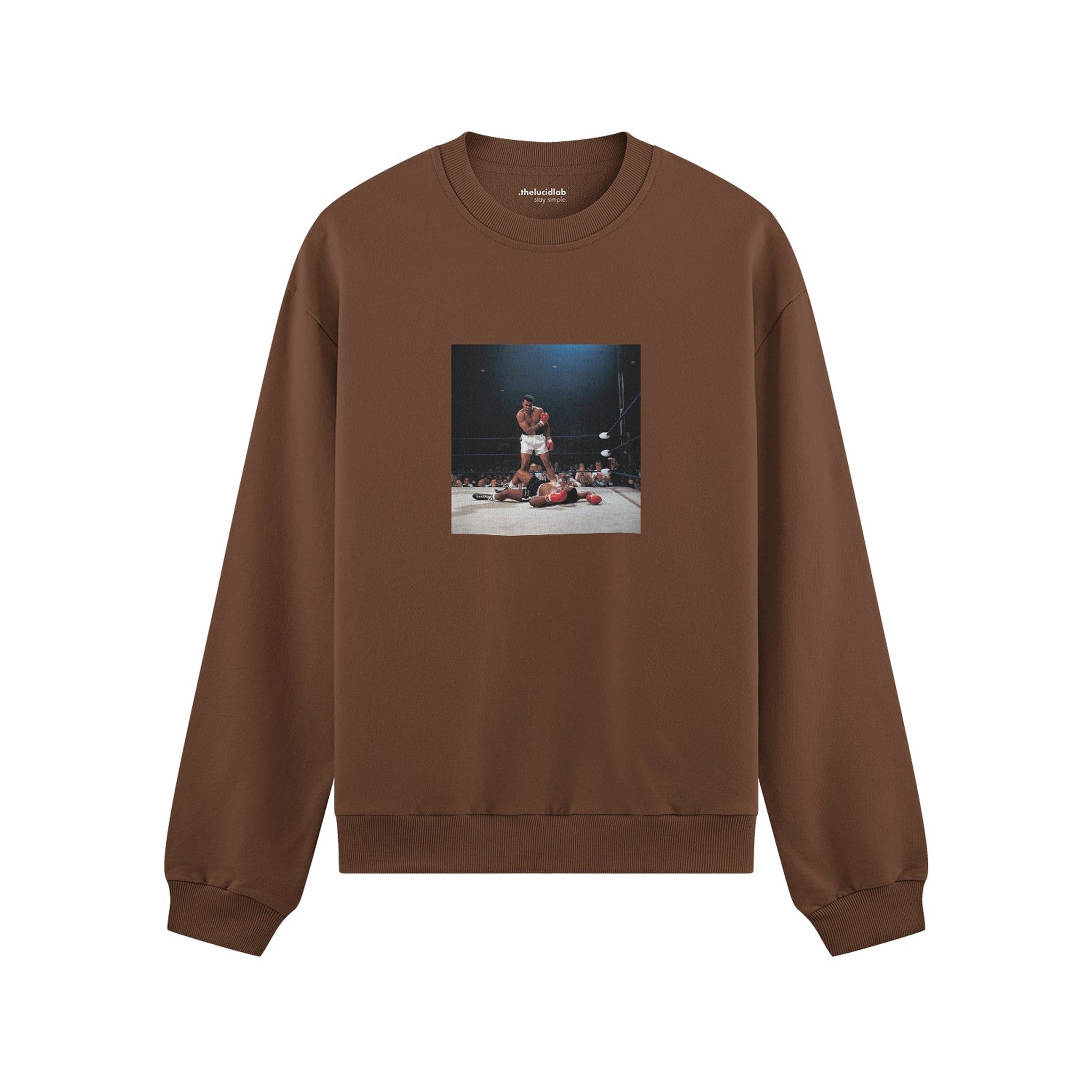 Muhammed Ali And Sonny Liston Usa 1965 Oversize Sweatshirt