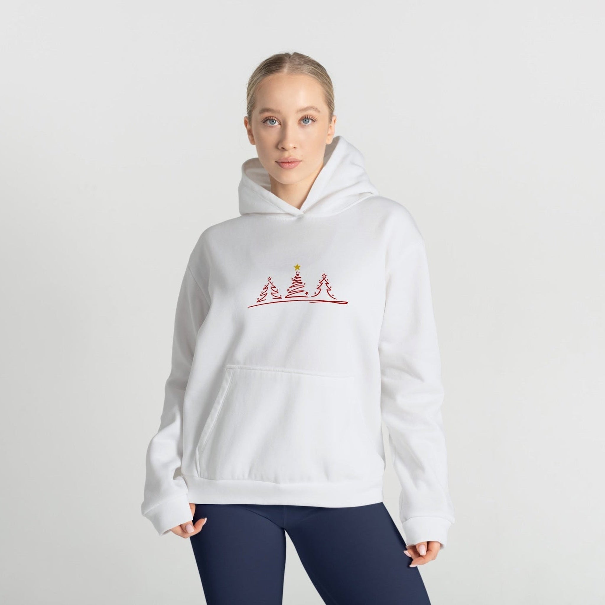 Brushstroke Christmas Tree Hoodie