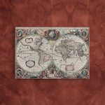 Terrarum Orbis tabula - Antik Dünya Haritası Kanvas Tablo
