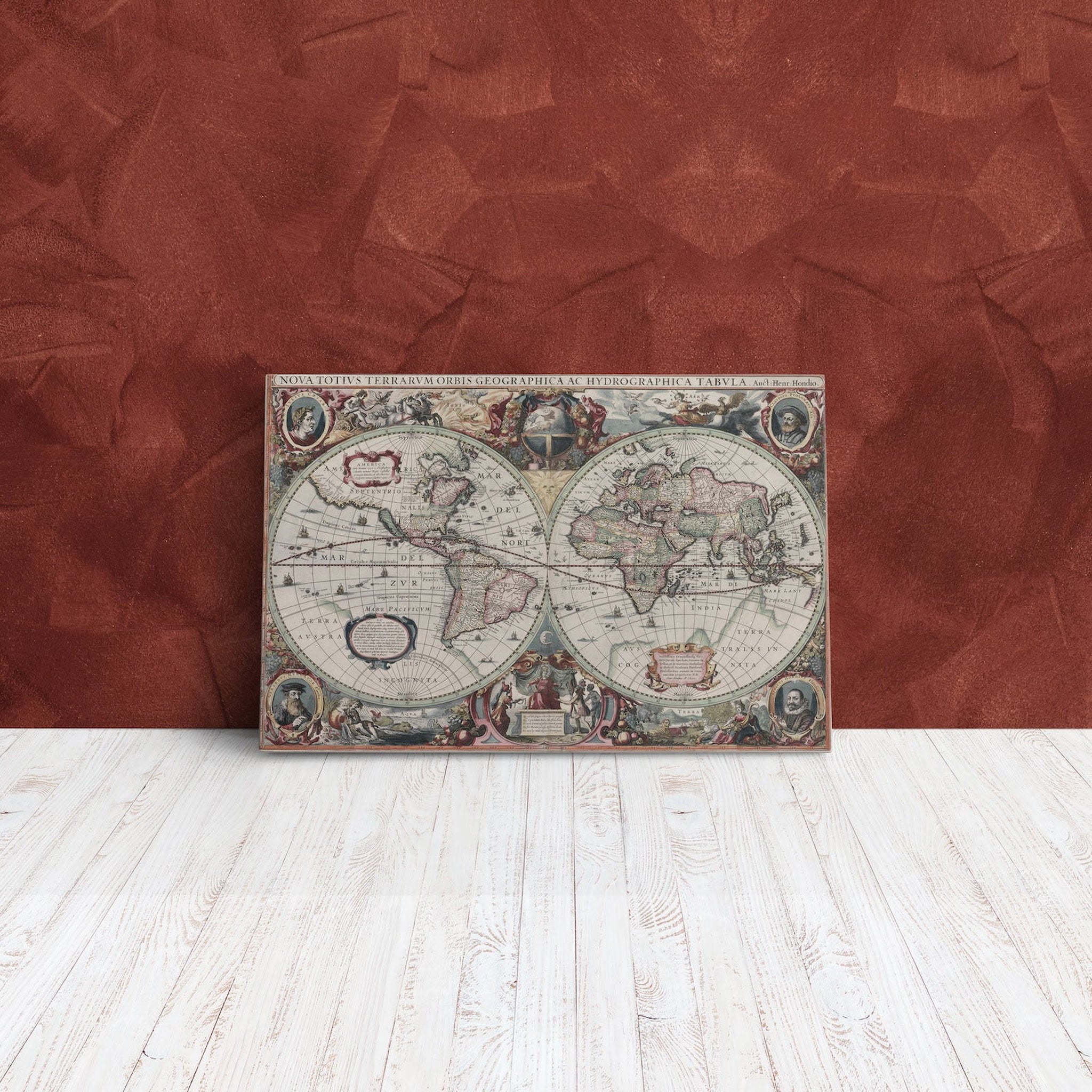 Terrarum Orbis tabula - Antik Dünya Haritası Kanvas Tablo