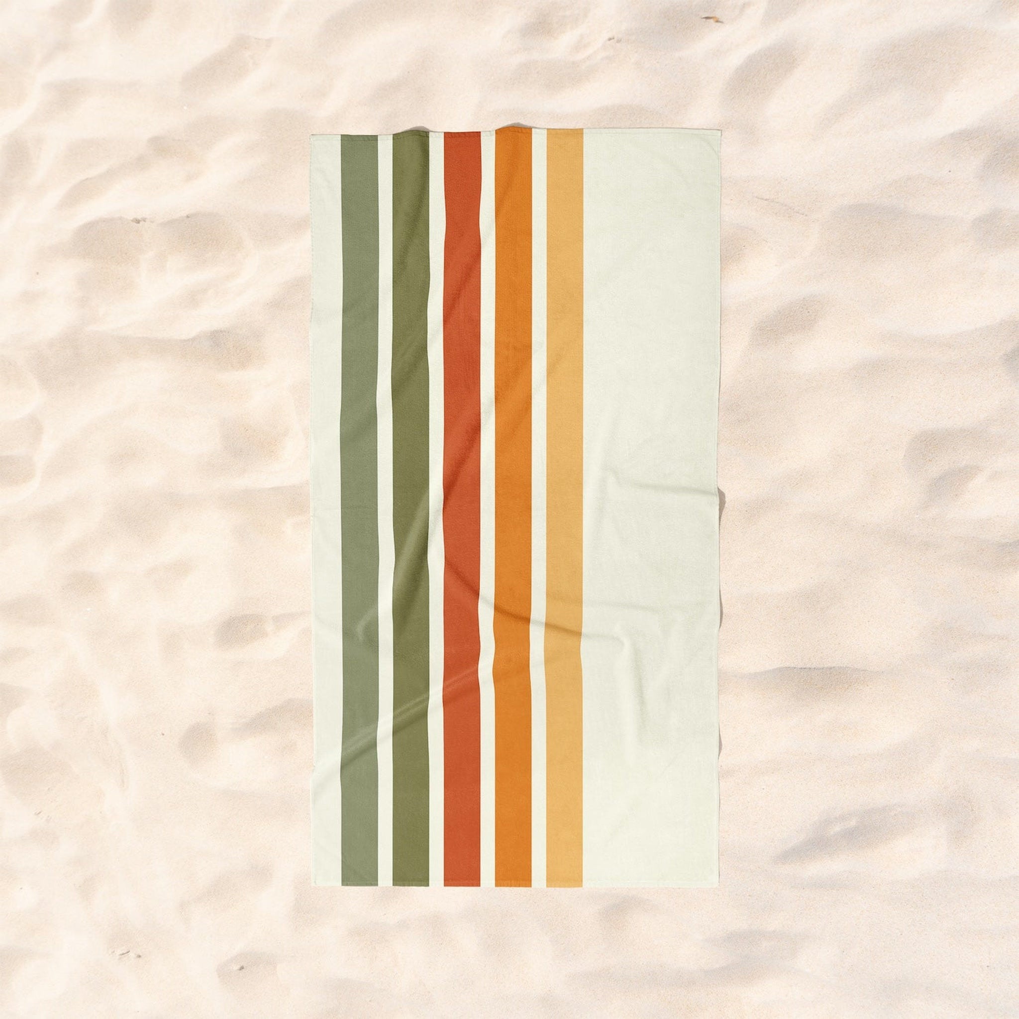 Retro Lines Plaj Havlusu