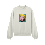 Andy Warhol / Marilyn Monroe Blue Oversize Sweatshirt