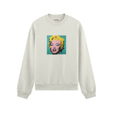 Andy Warhol / Marilyn Monroe Blue Oversize Sweatshirt