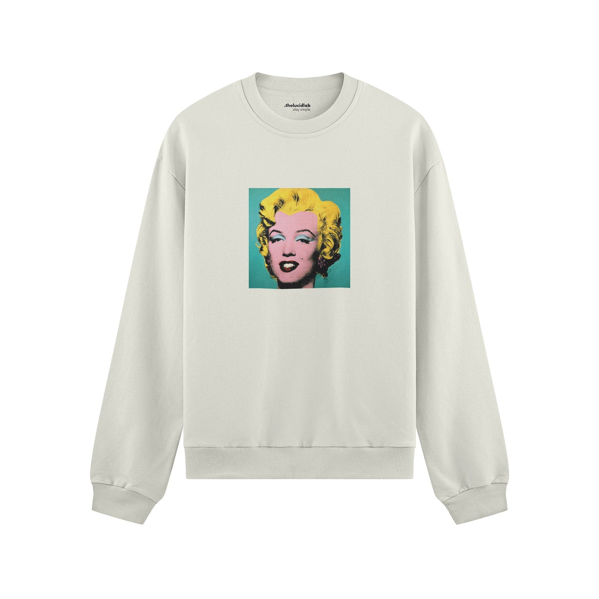 Andy Warhol / Marilyn Monroe Blue Oversize Sweatshirt