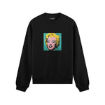 Andy Warhol / Marilyn Monroe Blue Oversize Sweatshirt