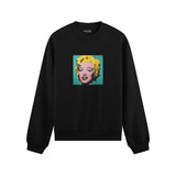 Andy Warhol / Marilyn Monroe Blue Oversize Sweatshirt