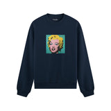 Andy Warhol / Marilyn Monroe Blue Oversize Sweatshirt