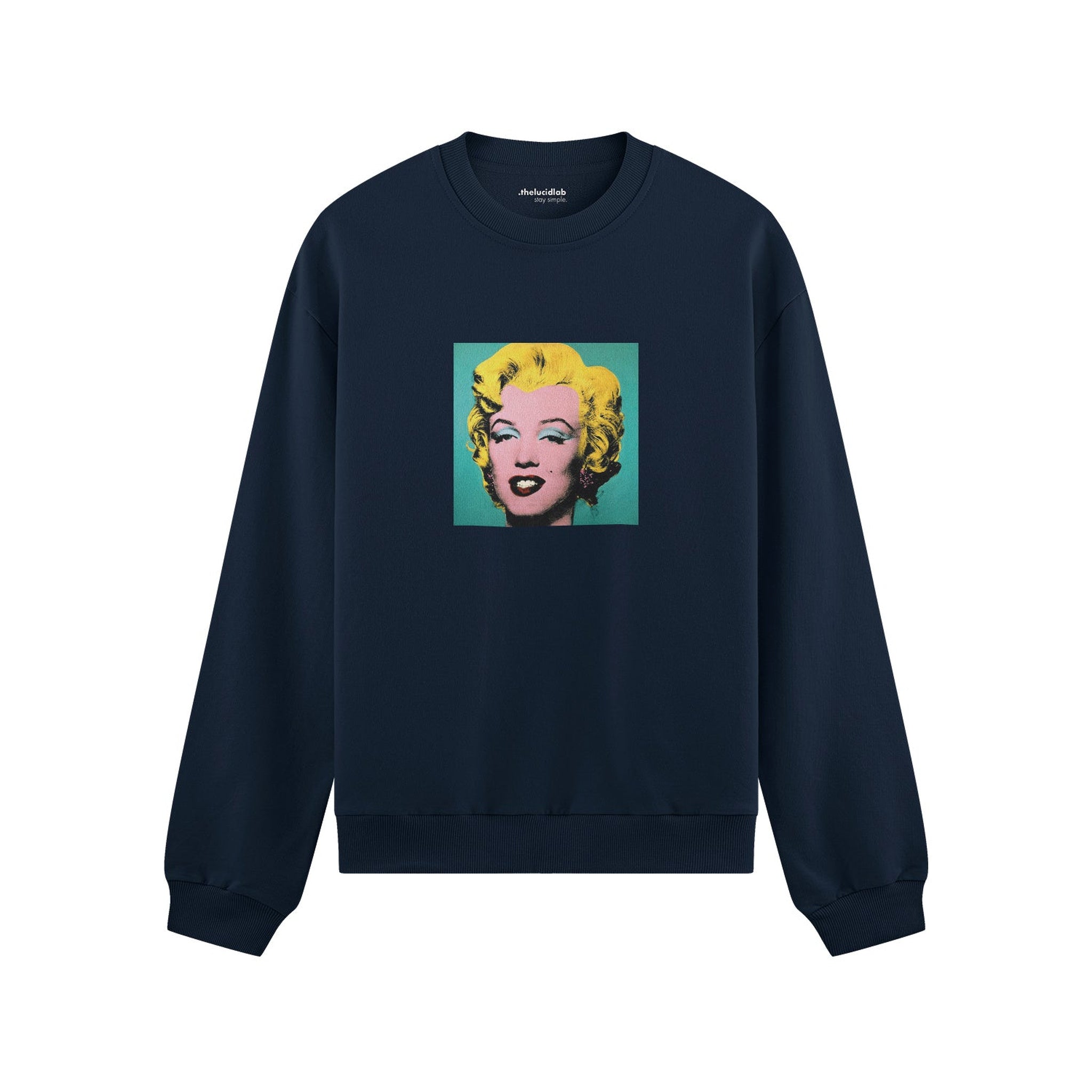 Andy Warhol / Marilyn Monroe Blue Oversize Sweatshirt