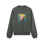Andy Warhol / Marilyn Monroe Blue Oversize Sweatshirt