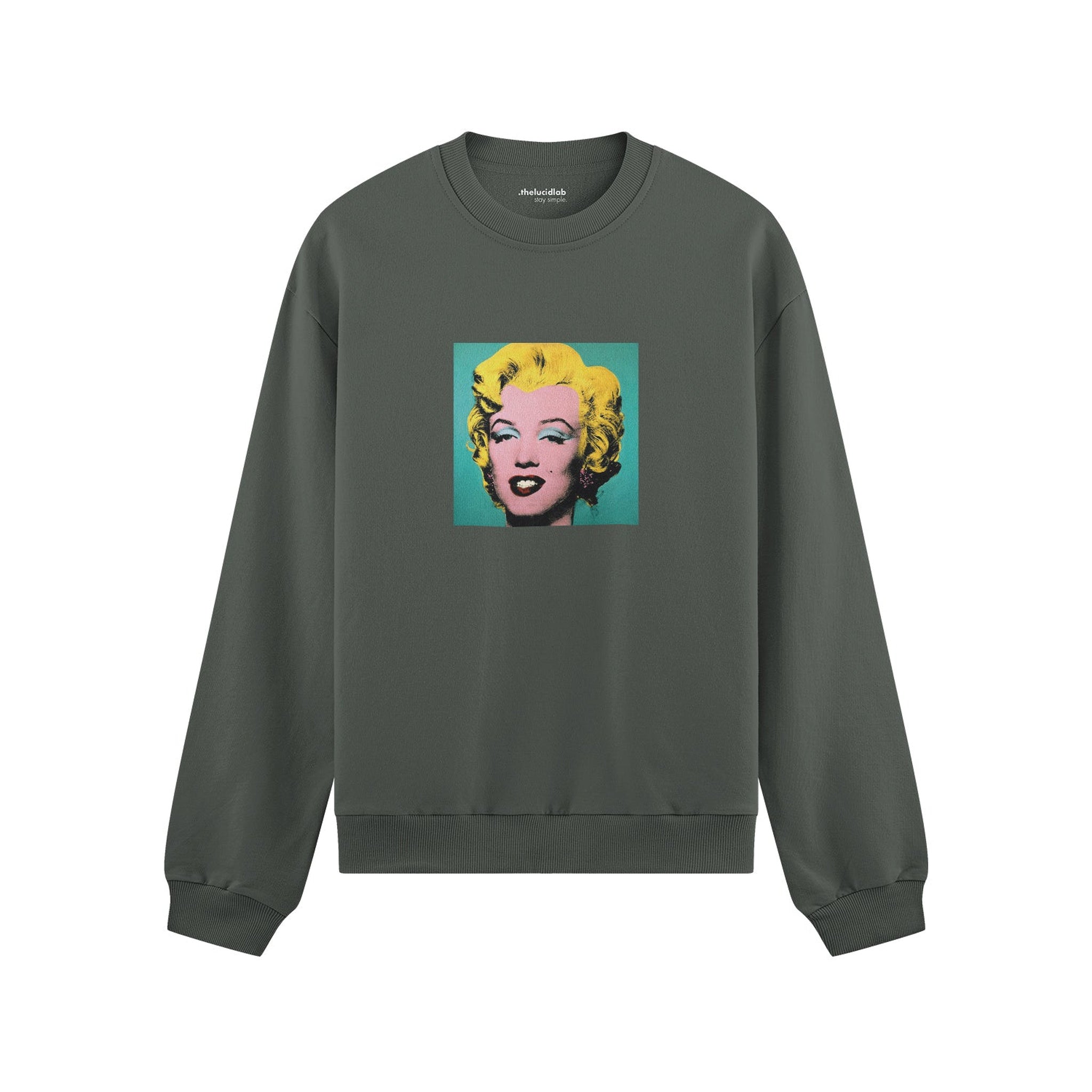 Andy Warhol / Marilyn Monroe Blue Oversize Sweatshirt