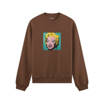 Andy Warhol / Marilyn Monroe Blue Oversize Sweatshirt