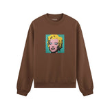 Andy Warhol / Marilyn Monroe Blue Oversize Sweatshirt