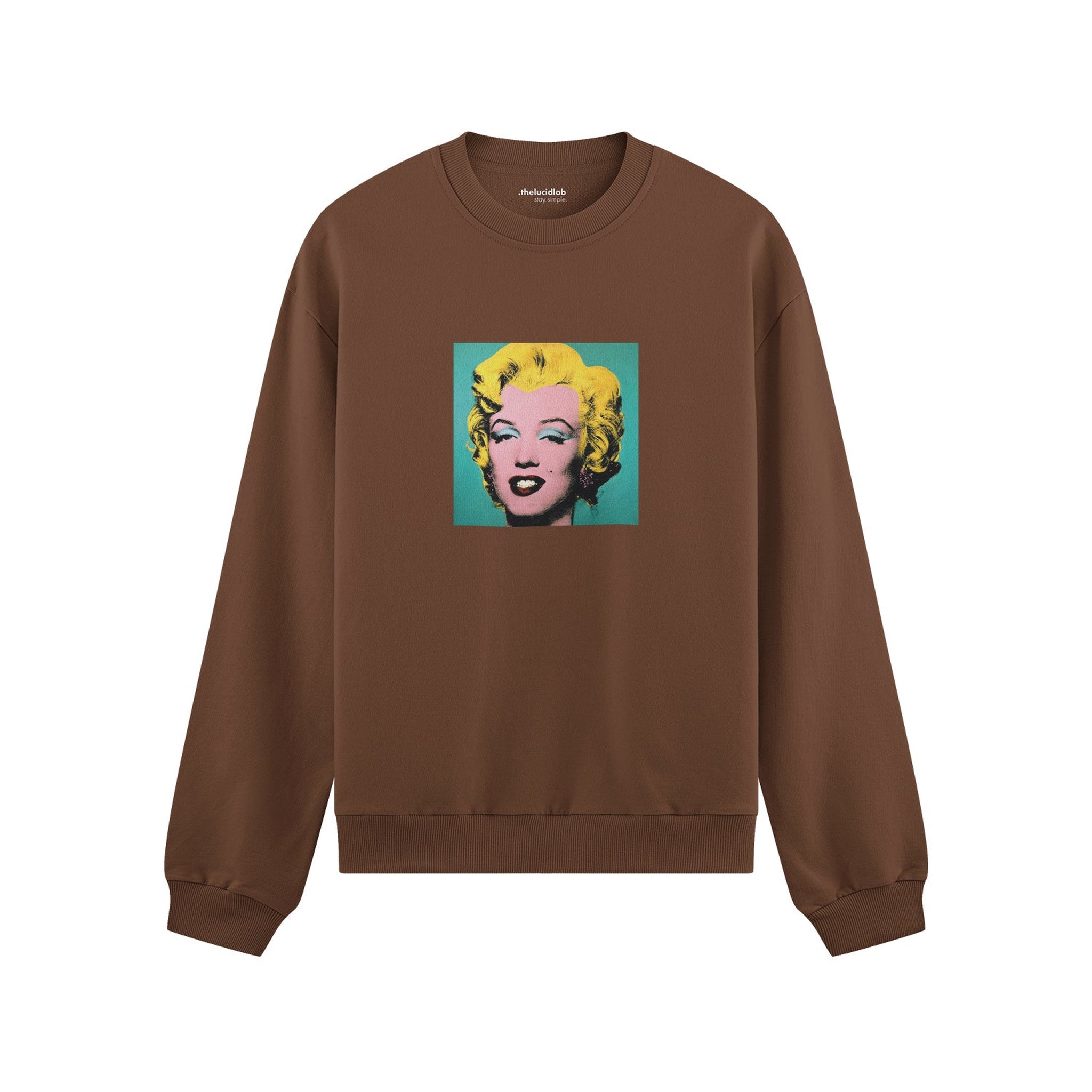 Andy Warhol / Marilyn Monroe Blue Oversize Sweatshirt