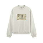 Yüzüklerin Efendisi Orta Dünya Haritası - Lord Of The Rings Oversize Sweatshirt