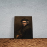 Self-Portrait with Beret and Turned-Up Collar Kanvas Tablo