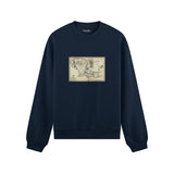 Yüzüklerin Efendisi Orta Dünya Haritası - Lord Of The Rings Oversize Sweatshirt