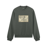 Yüzüklerin Efendisi Orta Dünya Haritası - Lord Of The Rings Oversize Sweatshirt