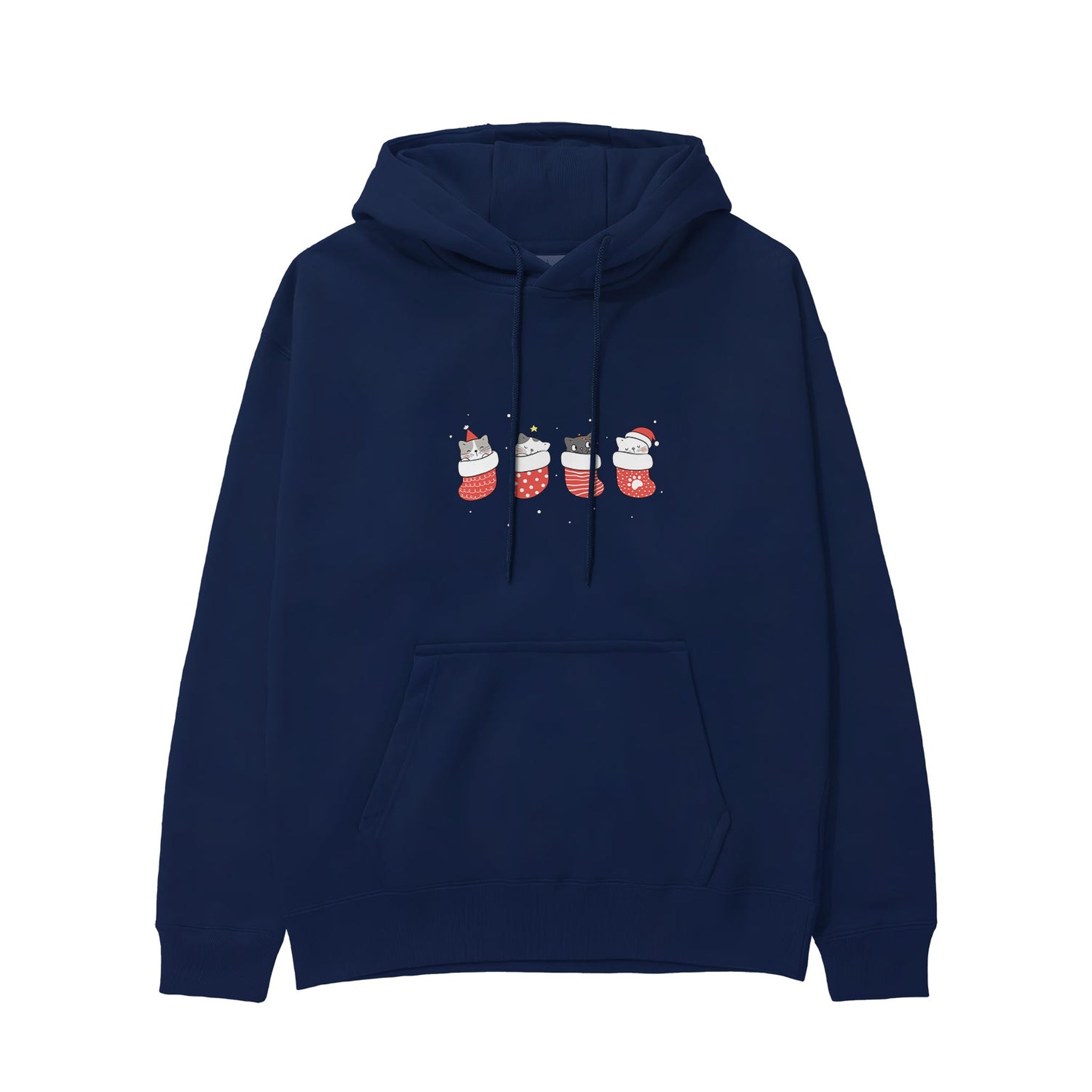 Christmas Stocking Cats Hoodie