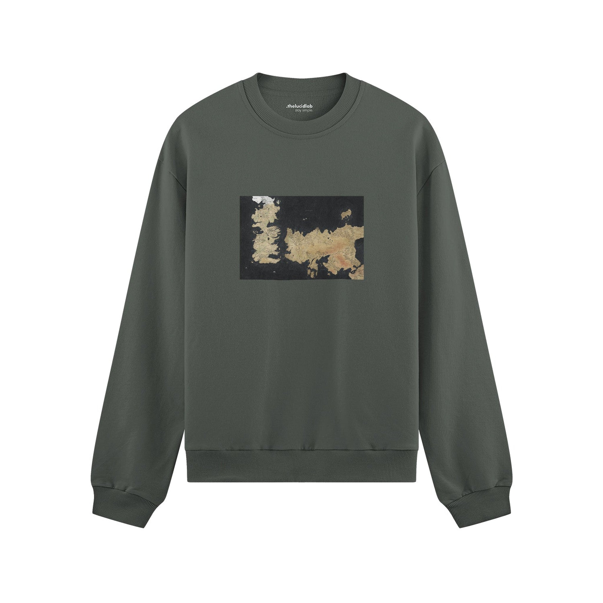 Game Of Thrones Map Oversize Sweatshirt