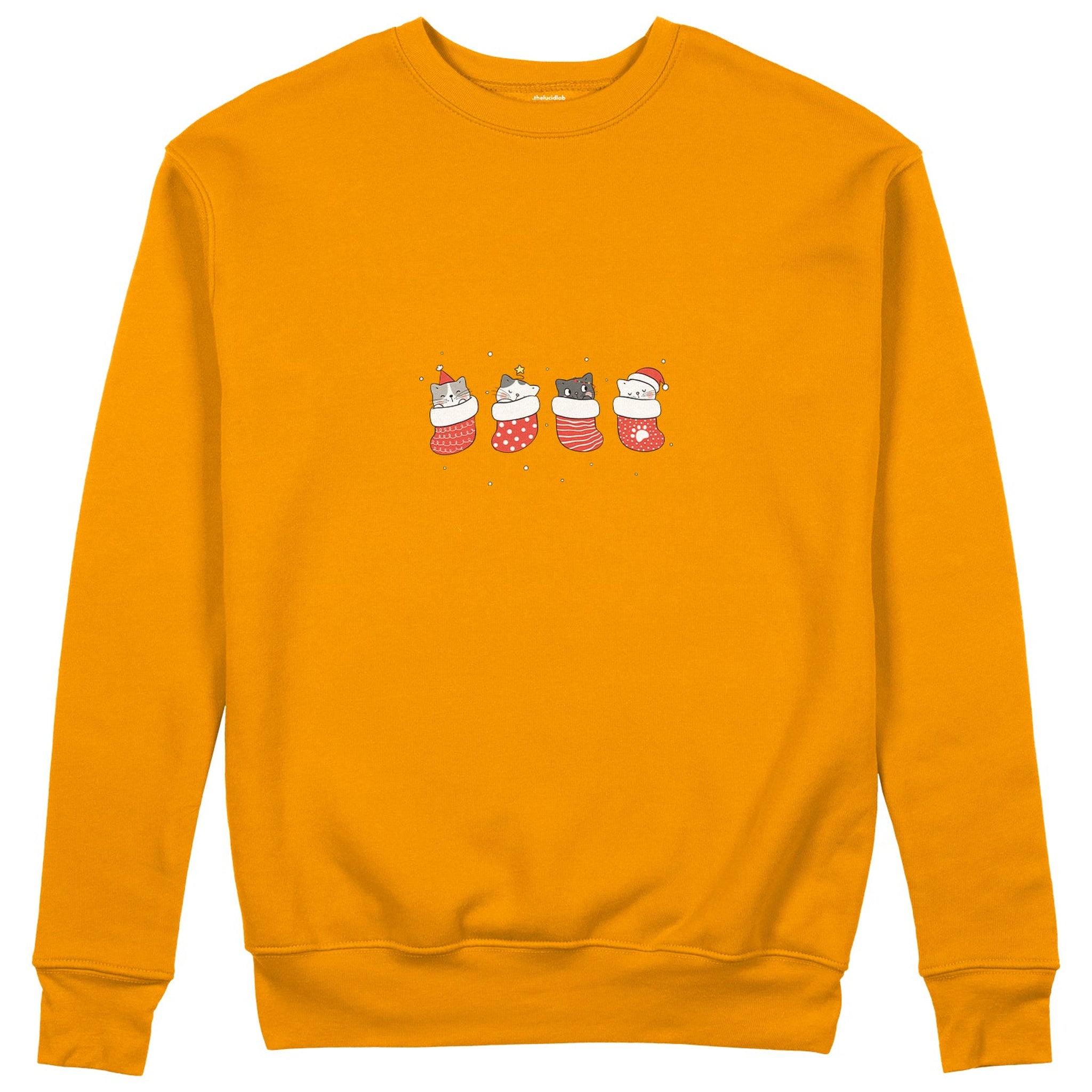 Christmas Stocking Cats Sweatshirt