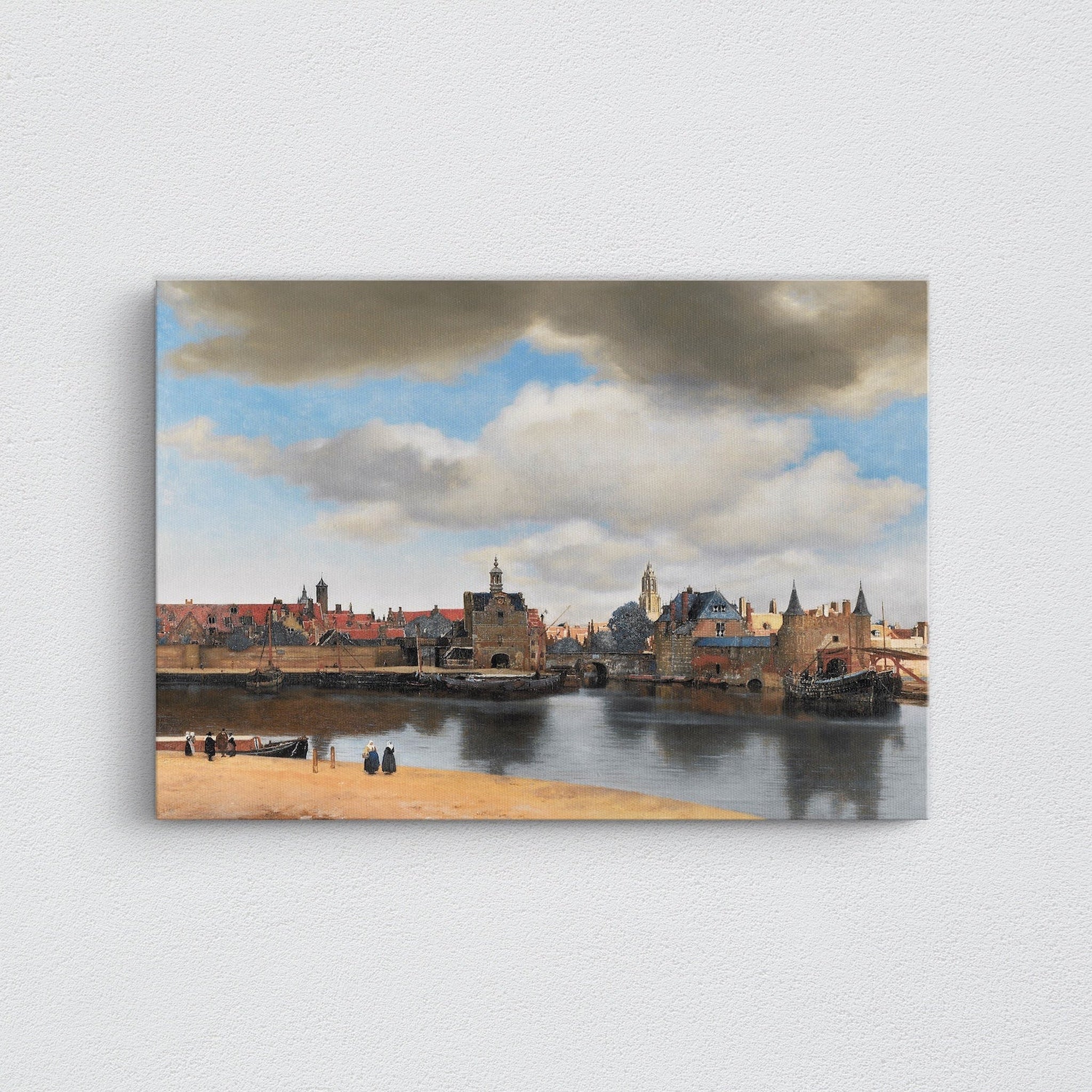 View of Delft Kanvas Tablo