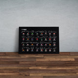All Tracks / Formula 1 Pistleri Kanvas Tablo