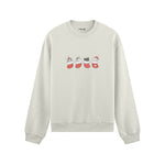 Christmas Stocking Cats Oversize Sweatshirt