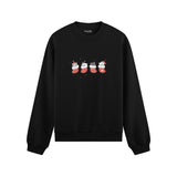 Christmas Stocking Cats Oversize Sweatshirt