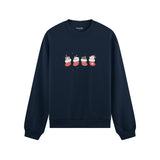 Christmas Stocking Cats Oversize Sweatshirt