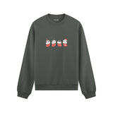Christmas Stocking Cats Oversize Sweatshirt