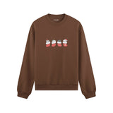 Christmas Stocking Cats Oversize Sweatshirt