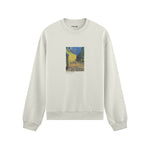 Café Terrace at Night Oversize Sweatshirt