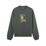 Café Terrace at Night Oversize Sweatshirt