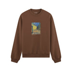 Café Terrace at Night Oversize Sweatshirt