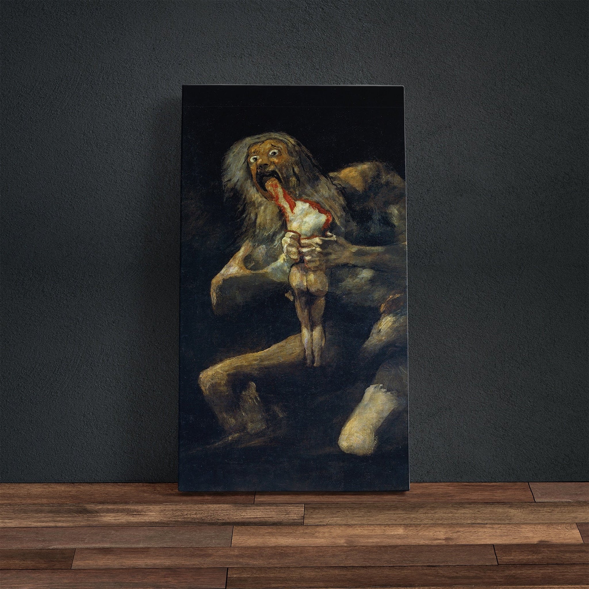 Saturn Devouring His Son Kanvas Tablo