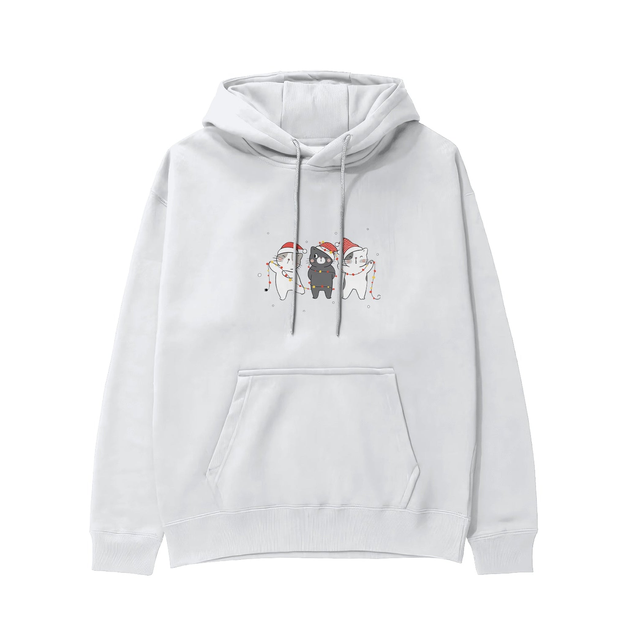 Tangled Christmas Cats Hoodie