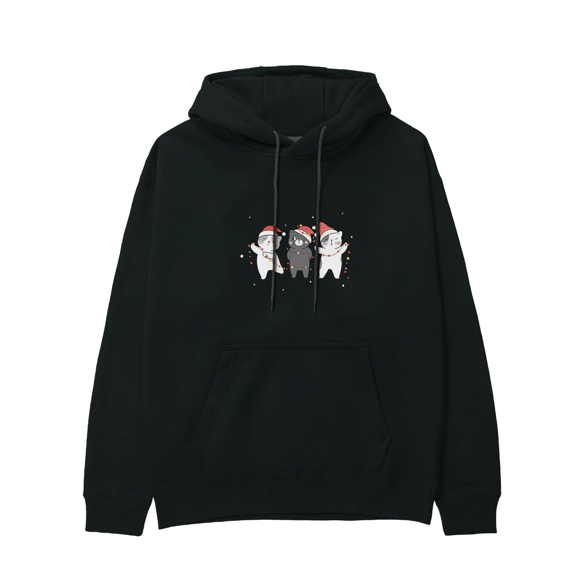 Tangled Christmas Cats Hoodie