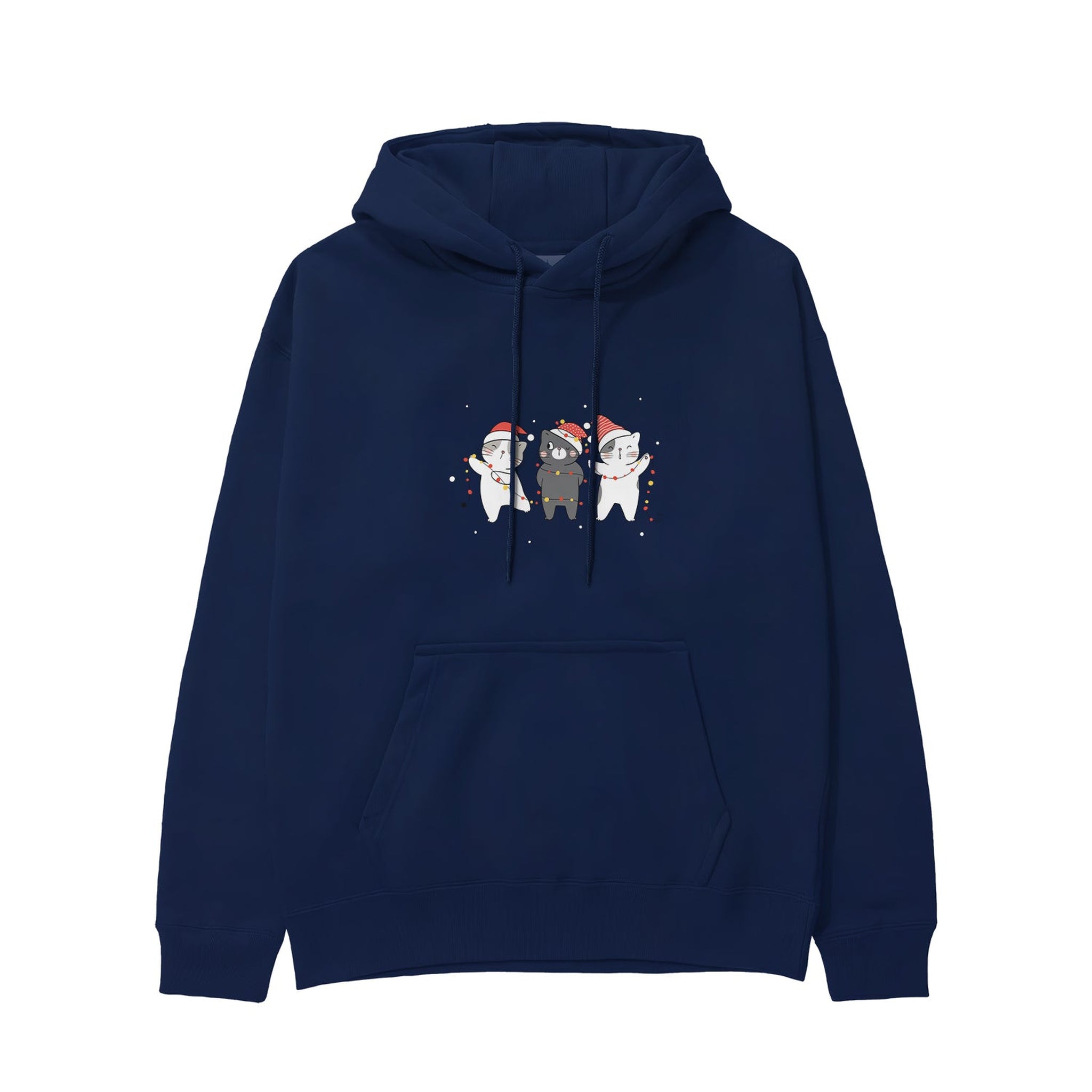 Tangled Christmas Cats Hoodie