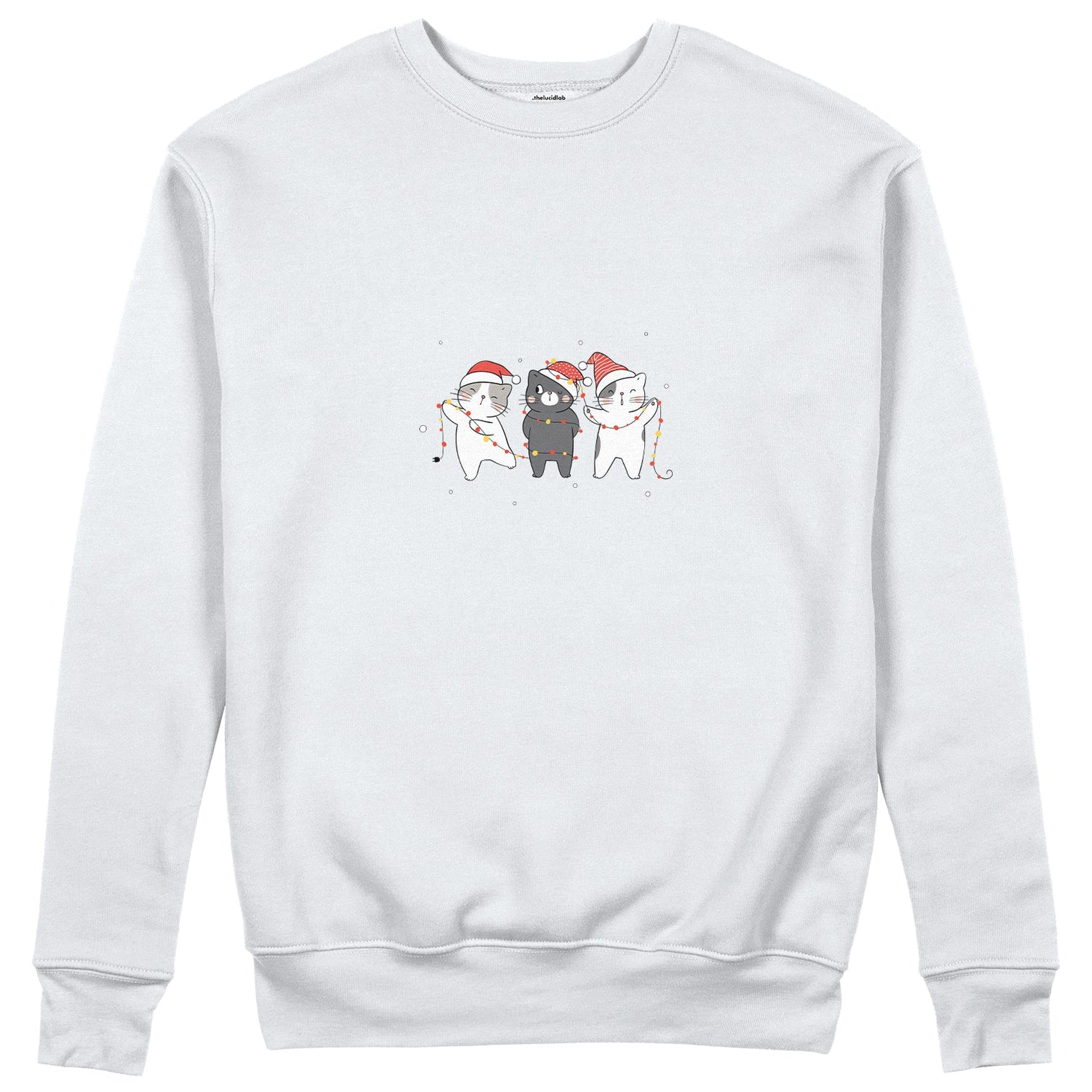 Tangled Christmas Cats Sweatshirt