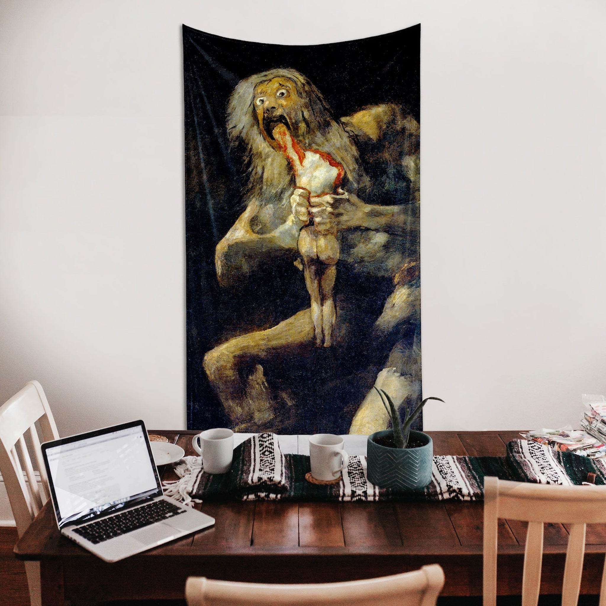 Saturn Devouring His Son Duvar Örtüsü