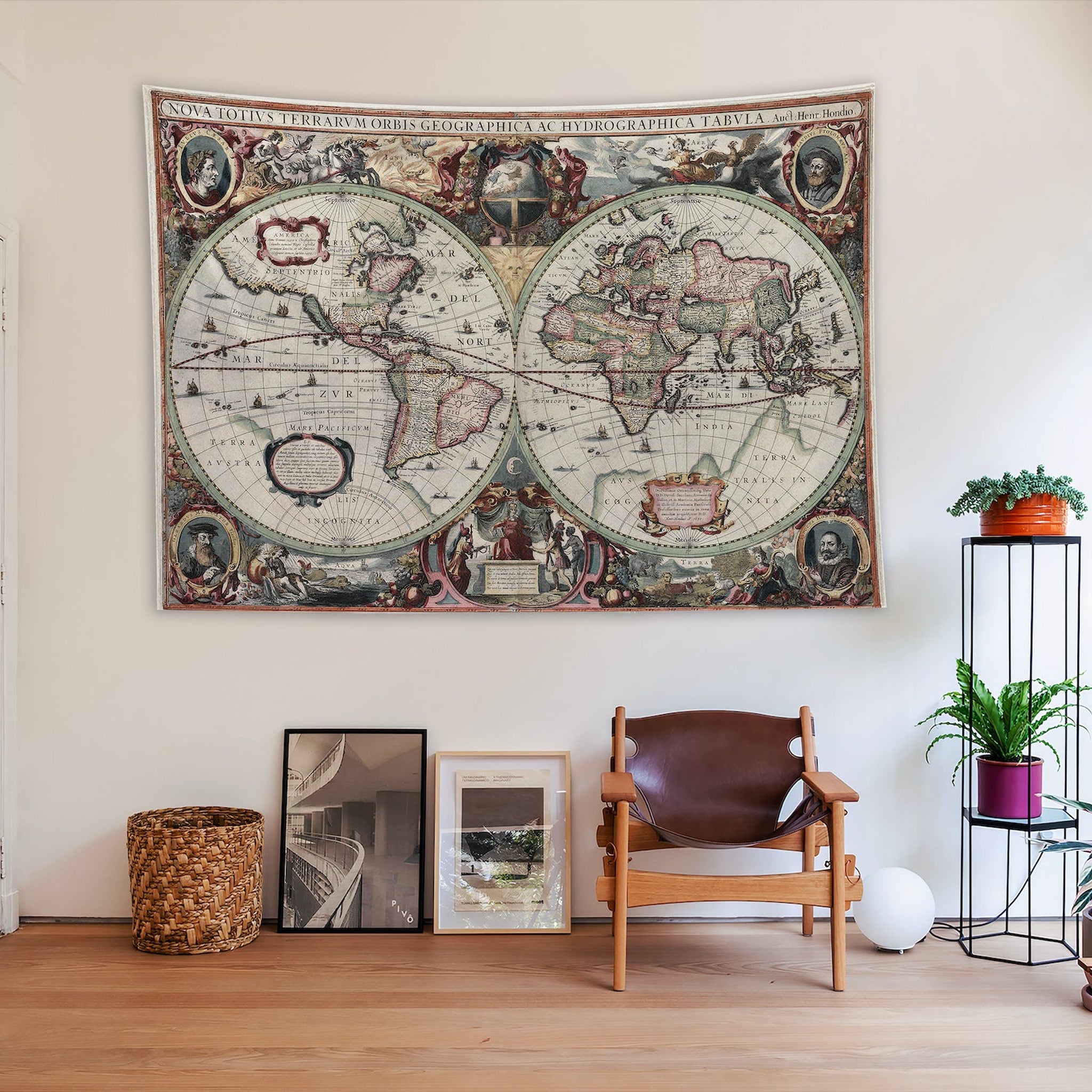 Terrarum Orbis tabula - Antik Dünya Haritası Duvar Örtüsü