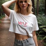 MILF / Man I Love Ferrari Crop Tişört