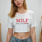 MILF / Man I Love Ferrari Crop Tişört