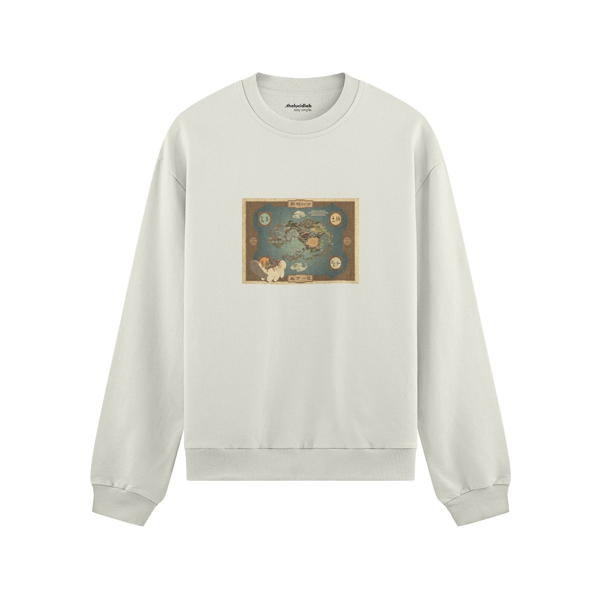Avatar The Last Airbender Map Oversize Sweatshirt