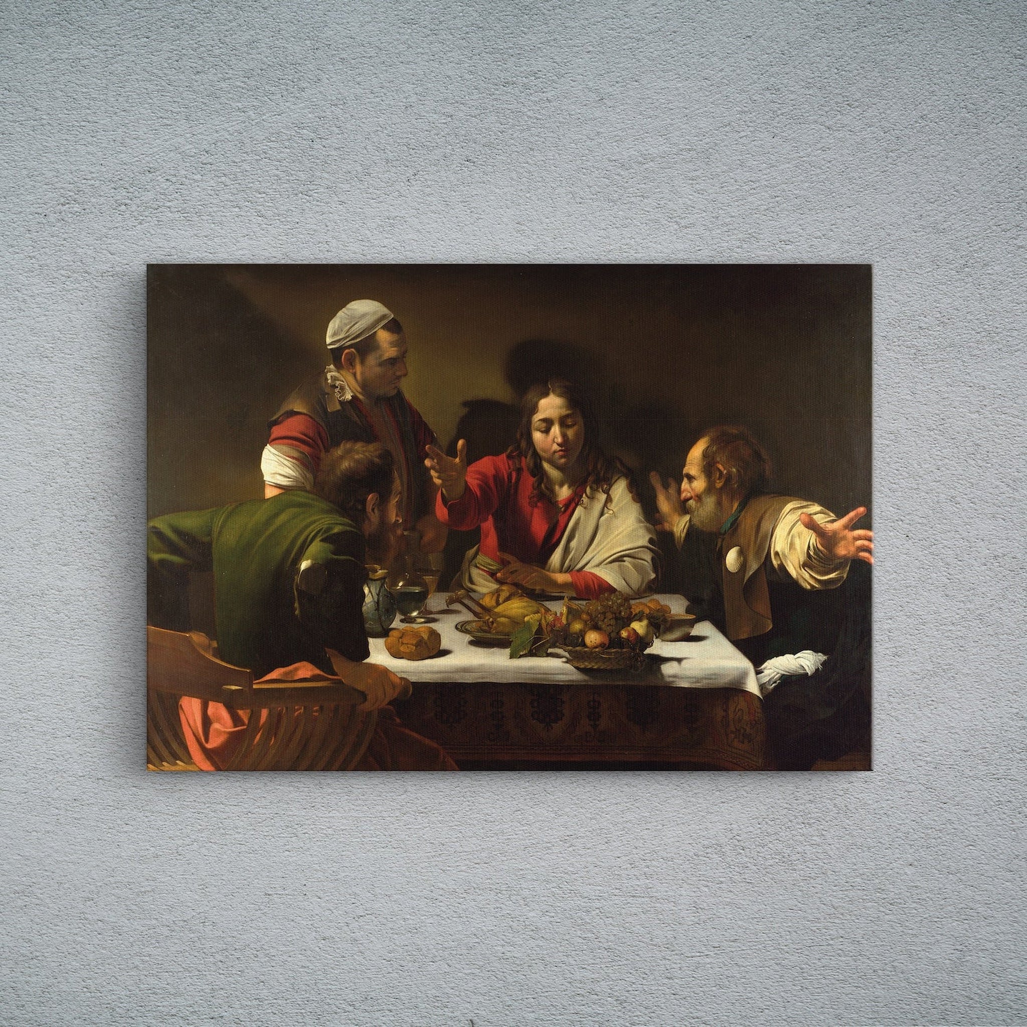 Supper at Emmaus Kanvas Tablo