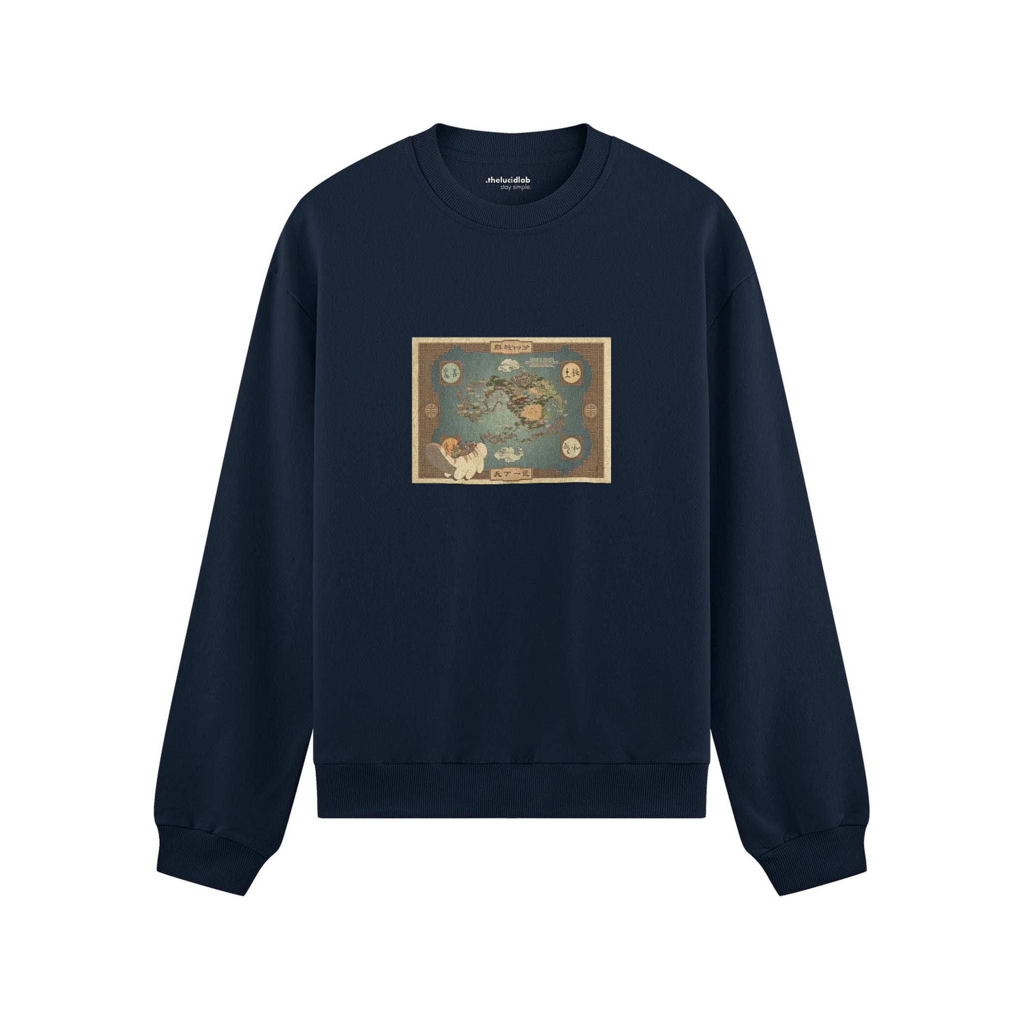 Avatar The Last Airbender Map Oversize Sweatshirt