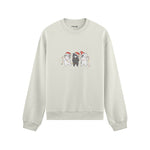 Tangled Christmas Cats Oversize Sweatshirt