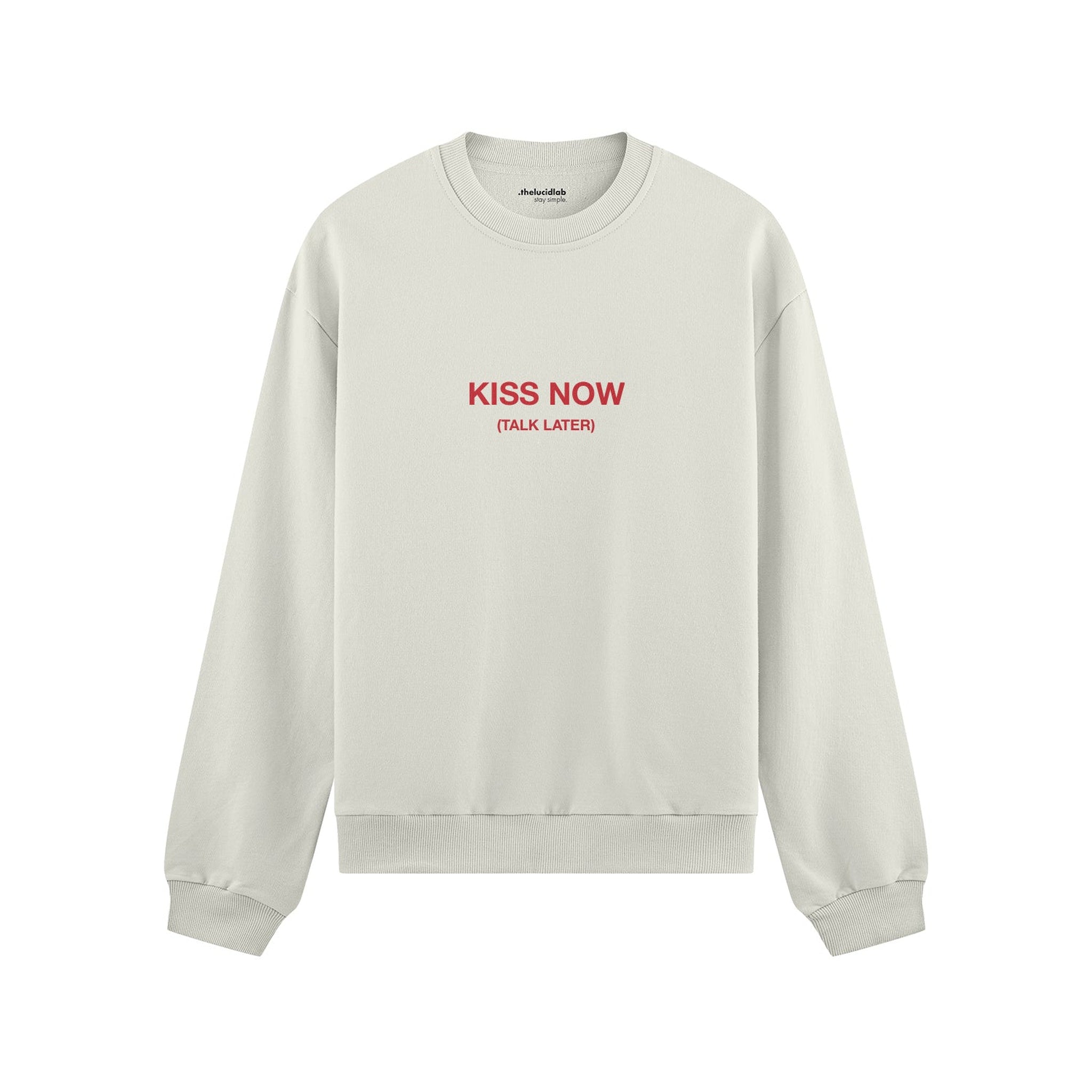 Kiss Now Talk Later Oversize Sweatshirt